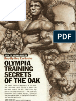 Arnold Schwarzenegger Olympia Training Secrets of the Oak