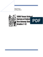 1996 Texas School Survey of Substance Use - Published Version - Grades 7 - 12