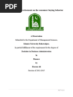 #1#Impact of Advertisment on Consumer Buying Behavior(Final)