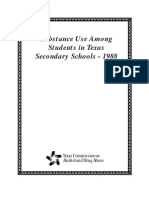 1988 Texas School Survey of Substance Use - Published Version - Grades 7 - 12