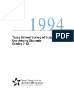 1994 Texas School Survey of Substance Use - Published Version - Grades 7 - 12