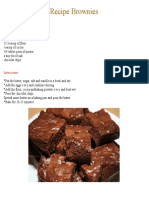 Recipe Brownies Matias and Juani