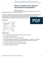 High Temp Dyeing Method On Polyester Fa... Rature Dyeing Method - Textile Learner