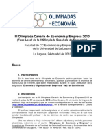 IIIOlimpiada Canaria Información