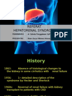 Referat Hepatorenal Syndrome: Pembimbing: Dr. Sahala Panggabean SPPD KGH Presentan: Ilham Suryo Wibowo Antono