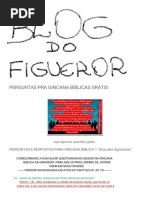 Perguntas Pra Gincana Bíblicas Grátis
