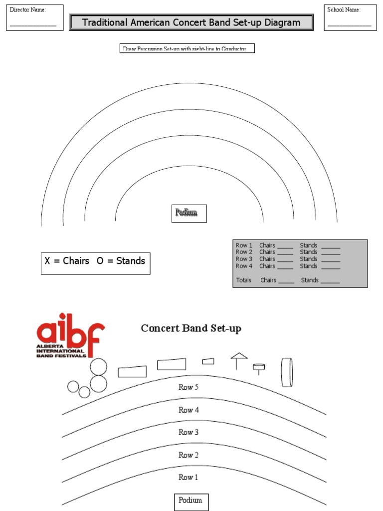 Concert Band Seating Charts Combined Music Production Orchestras