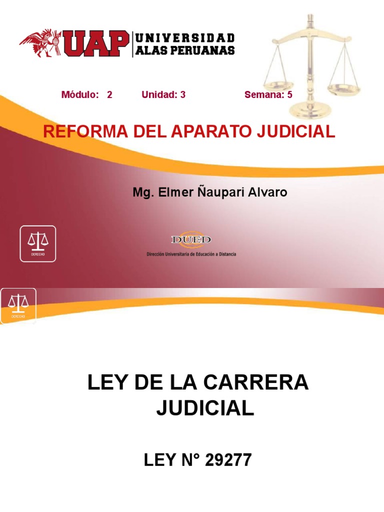 Ley de La Carrera Judicial | PDF | Juez | Jurisdicción