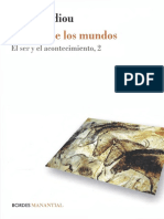 Badiou - Logicas de Los Mundos