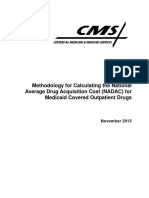Methodology for Calculating the National Average Drug Acquisition Cost NADAC