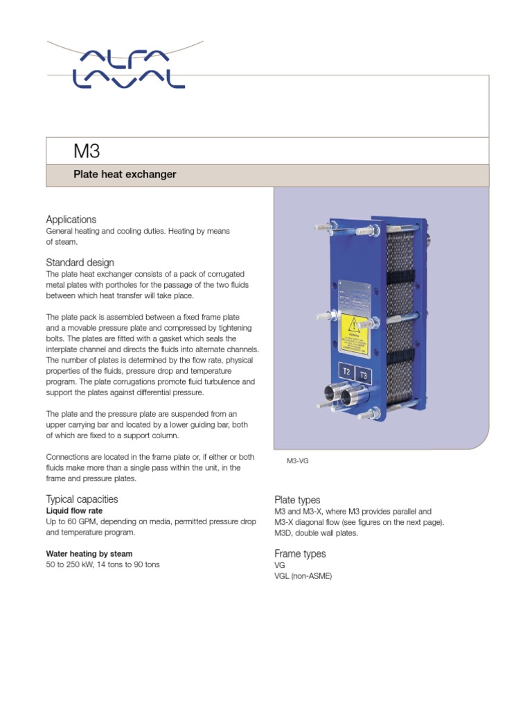 alfalavalgasketedheatexchangers.Pdf Heat Exchanger Structural Steel