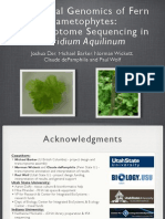 Functional Genomics of Fern Gametophytes: Transcriptome Sequencing in Pteridium Aquilinum.