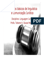 Aula 1 - Conceitos Básicos de Linguística e Comunicação Jurídica - Aula 1