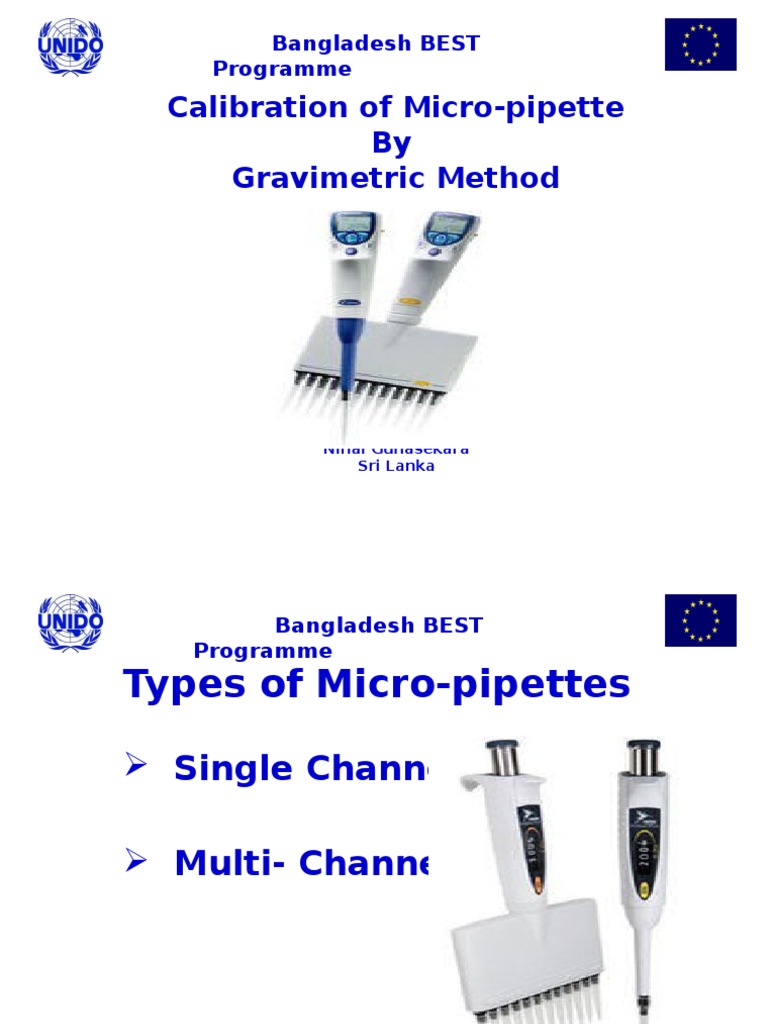 Calibration of Micro Pipette PDF Calibration Atmospheric
