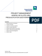 Project Management PQQ Part A