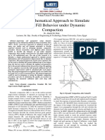 Simple Mathematical Approach to Simulate Granular Fill Behavior under Dynamic Compaction