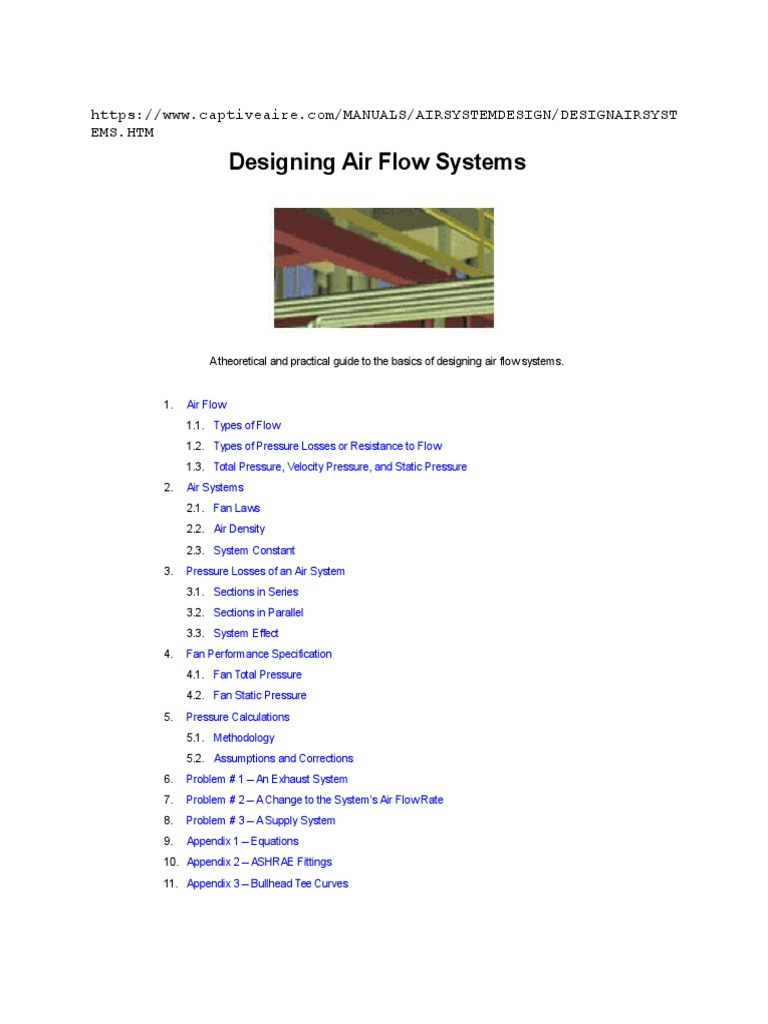 Design Air Systems | PDF | Fluid Dynamics | Duct (Flow)