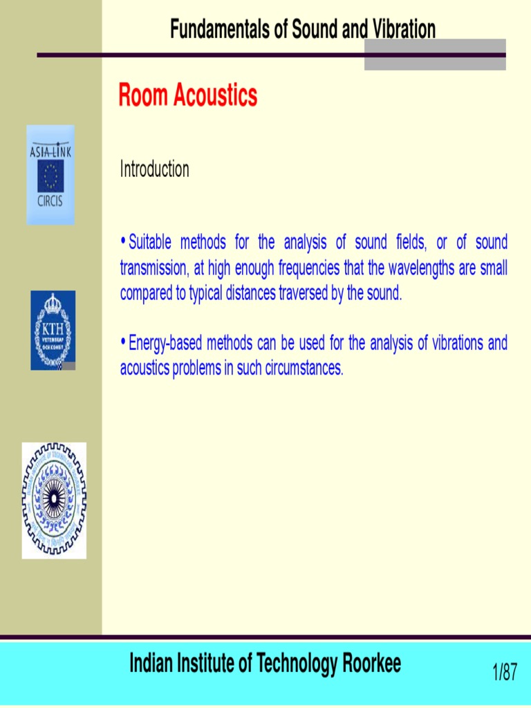 Room Acoustics PDF Sound Acoustics