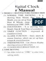 Ajanta Digital Clock - User Manual - Page 02