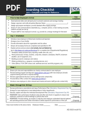 Onboarding Checklist