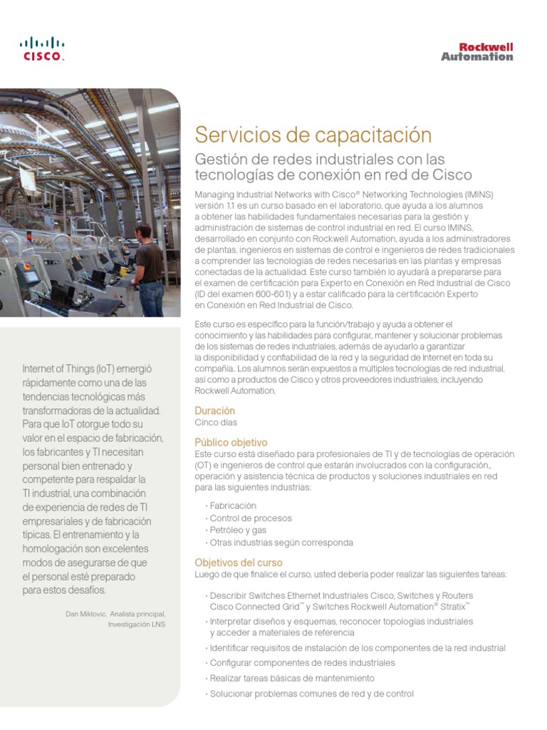 Curso Rockwell Cisco PDF Certificaciones de Cisco Internet de las Curso Rockwell Cisco PDF Certificaciones de Cisco Internet de las