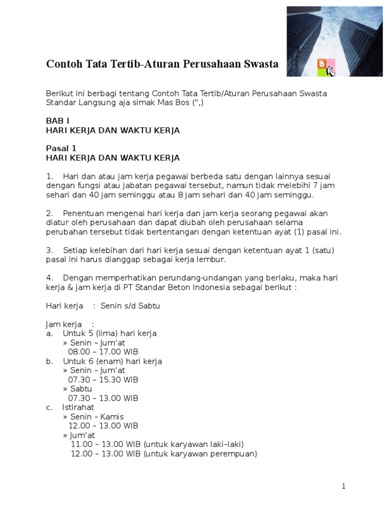 Contoh Tata Tertib perusahaan.docx