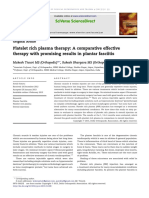 Platelet Rich Plasma Therapy - A Comparative Effective Therapy With Promising Results in Plantar Fasciitis