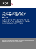 USAID - Tanzania Mobile Money Market Assessment and Case Study - Final