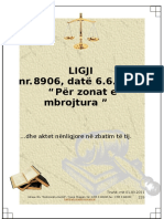 Lidhja e Ligjit nr.8906 - Per Zonat e Mbrojtura 977748