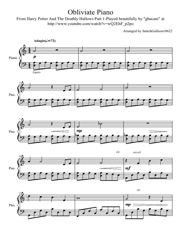Obliviate Piano