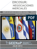 Informe Mercosur y Nuevas Negociaciones Comerciales