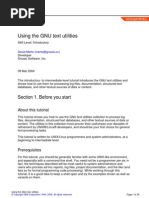 Using The GNU Text Utilities
