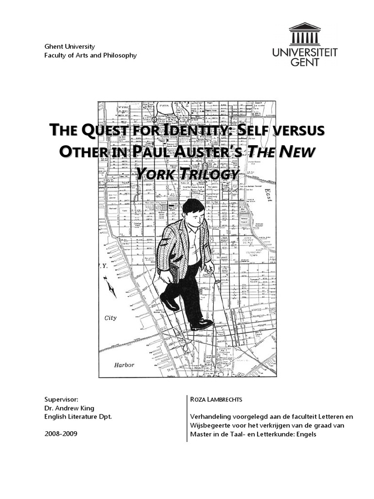 The Quest For Identity Self Versus Other in Paul Auster's The New York