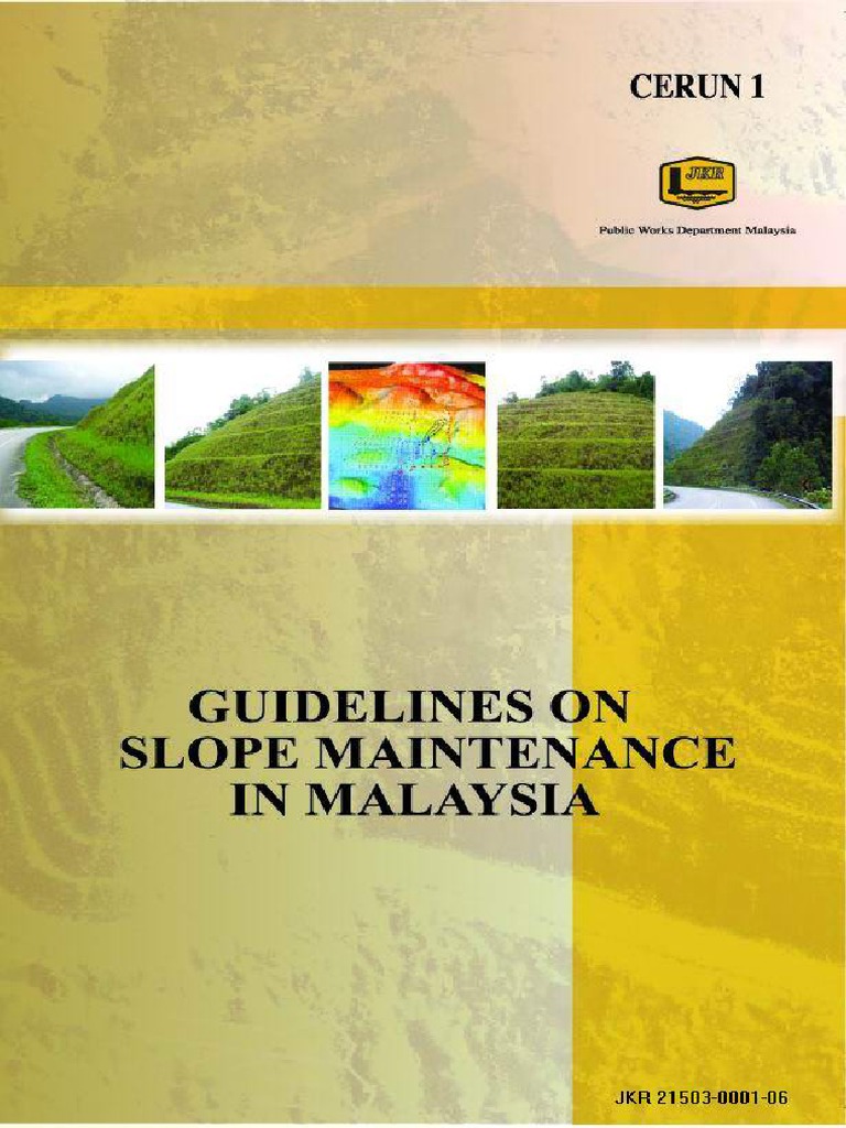 JKR Guidelines of Slope Maintenence in Malaysia | PDF | Emergency ...
