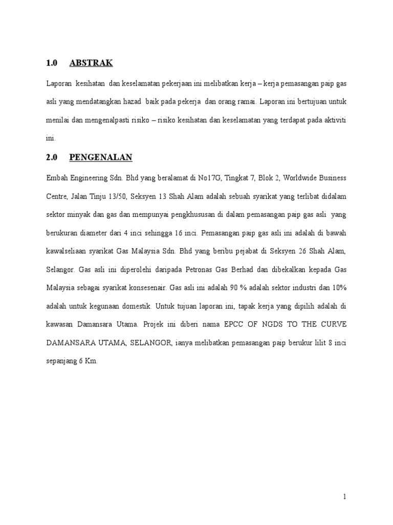 Sho Assign 1 Asmadi Pdf