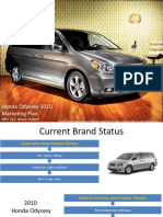 Honda Odyssey 2010 Marketing Plan