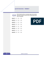 Resolução de Exercícios - Unidade I