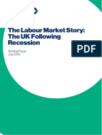 The Labour Market Story- The UK Following Recession