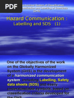 GHS Hazard Comm Labeling & SDS - 1