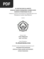 Download Al-quran Dan Al-hadis Sebagai Kajian Msd by Ridho Insanity SN293763019 doc pdf