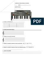 Control de Teoria Musical 3º Medios