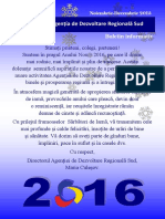 Buletin Informativ Noiembrie-Decembrie 2015