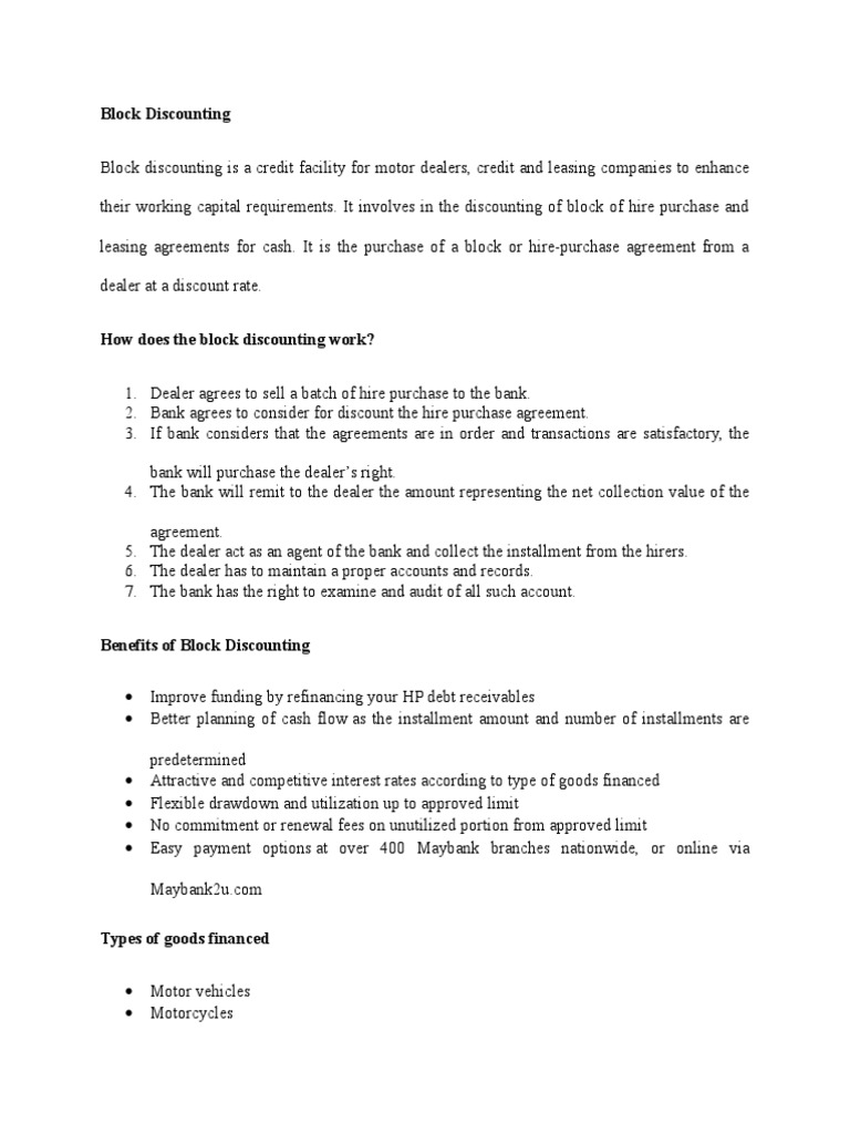 Block Discounting PDF