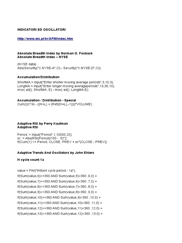 Metastock Codes | PDF | Economic Forecasting | Financial Markets