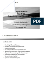 Legal Matter - Entrepreneurship Goethe