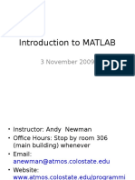 Lecture 1 Matlab f09