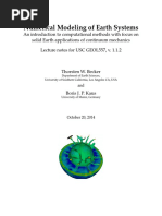 Numerical Modeling of Earth Systems