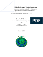 Numerical Modeling of Earth Systems