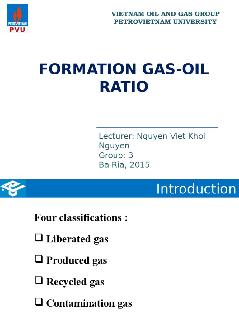 Gas Oil Ratio | PDF