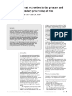 Solvent Extraction in the Primary And